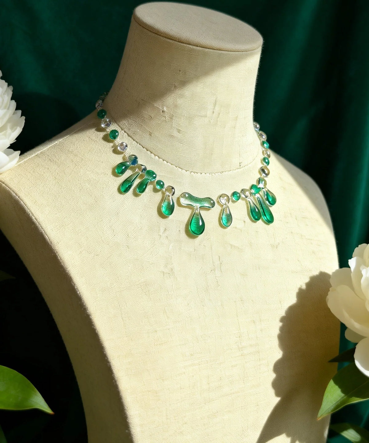 Women's Necklace Teardrop Vintage Style 4
