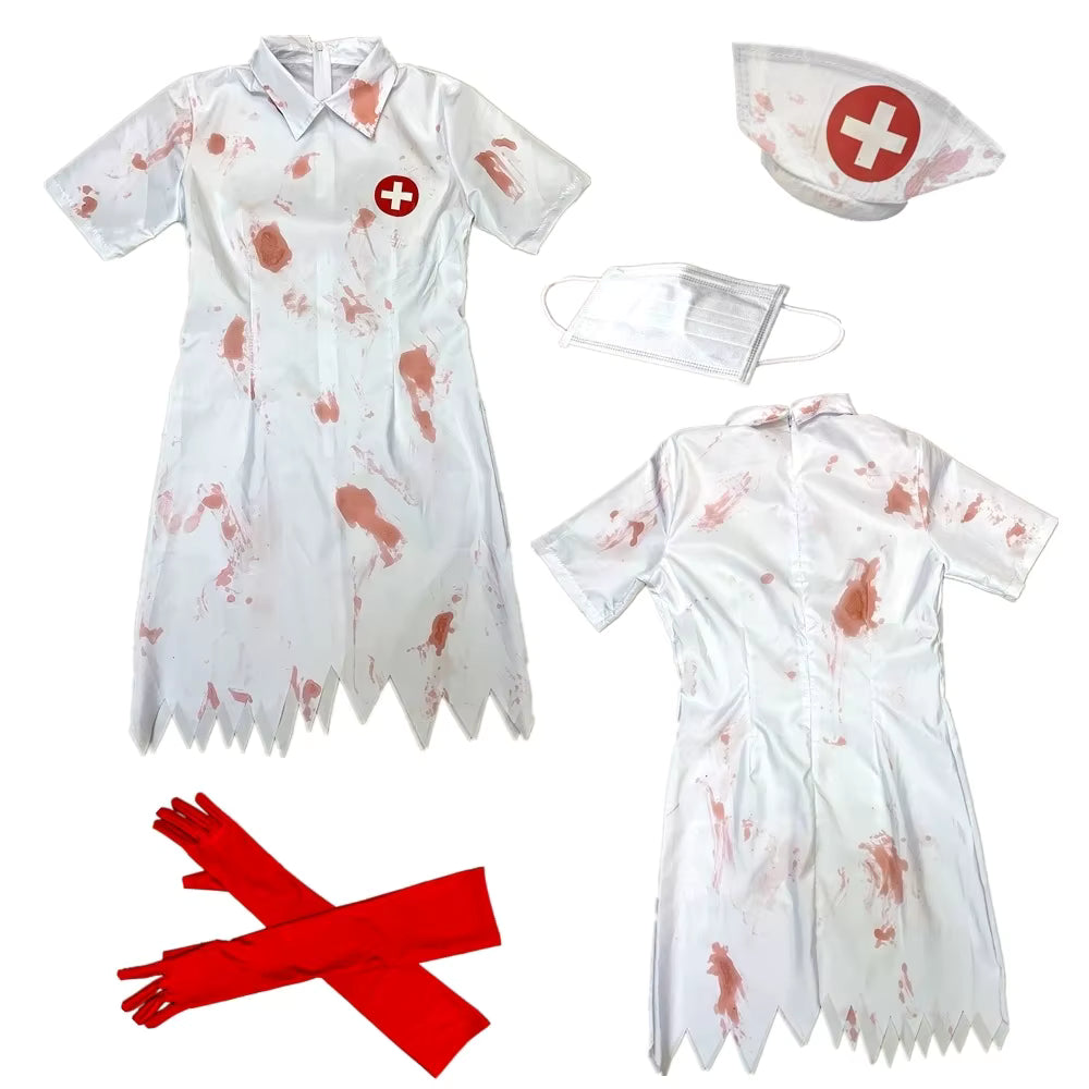 Women's Nurse Costume Horror Style 1