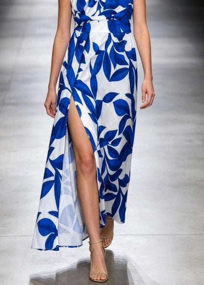 Women's One Shoulder Long Dress Printed 4