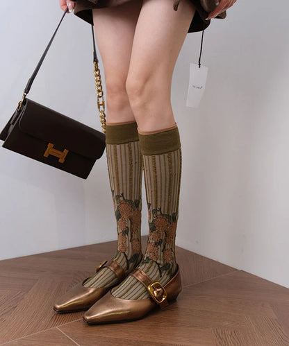 Women's Over The Calf Socks Jacquard Style 1