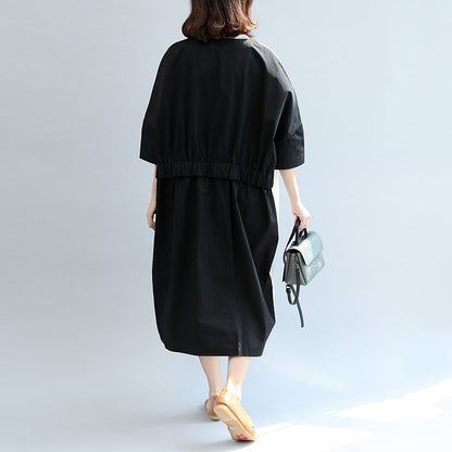 Women's Oversize Dress Patchwork Print Fall Style 4