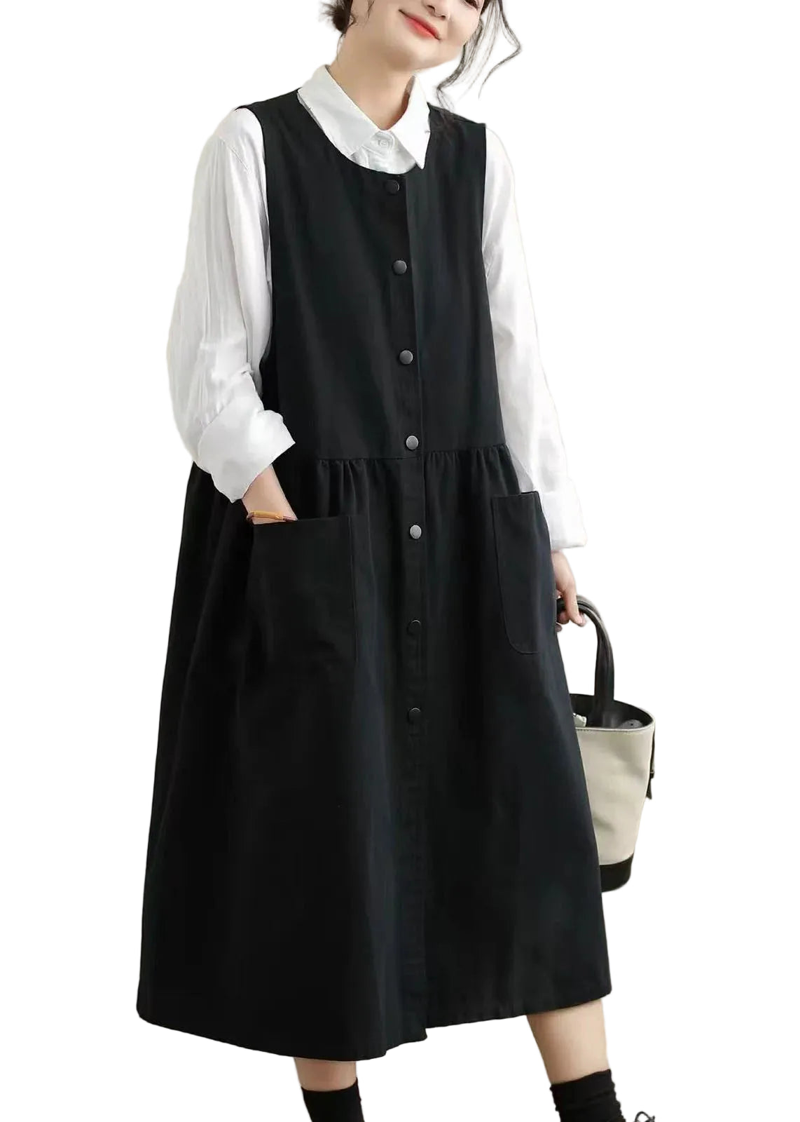 Women's Oversized Bohemian Dress Relaxed Fit 0