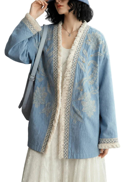 Women's Oversized Cardigan Embroidered Style 0