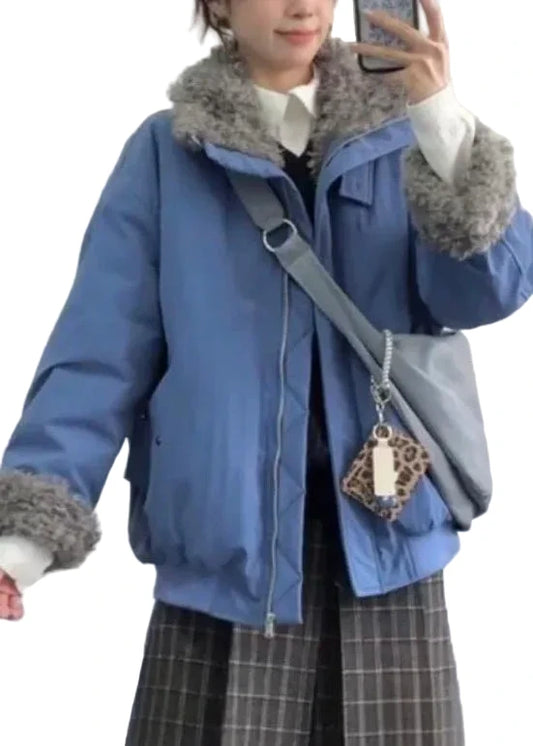 Women's Oversized Fleece Jacket with Pockets Winter Style 3