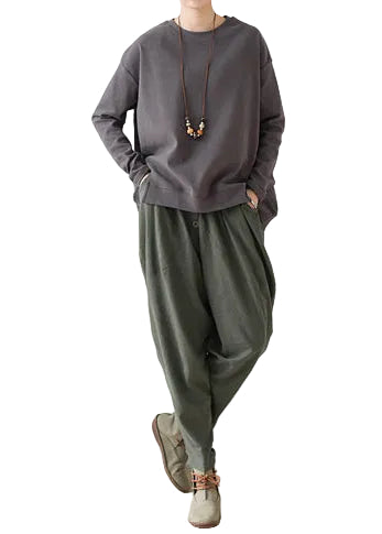 Women's Oversized Harem Pants Relaxed Fit 0