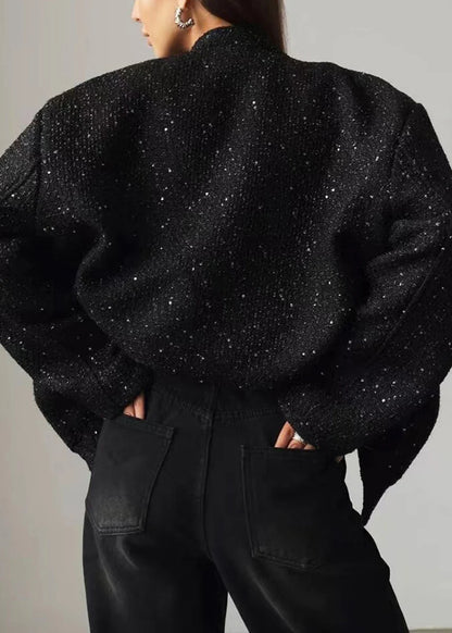 Women's Oversized Jacket Stand Collar Casual Style 4