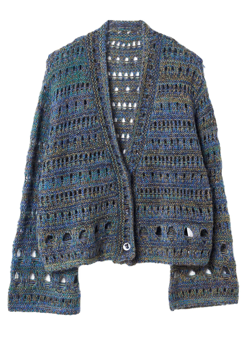 Women's Oversized Knit Coat Hollow Out Loose Fit 4