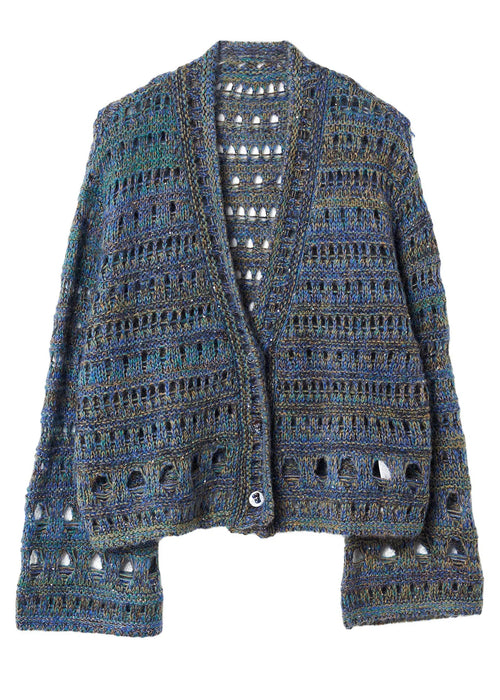 Women's Oversized Knit Coat Hollow Out Loose Fit 4