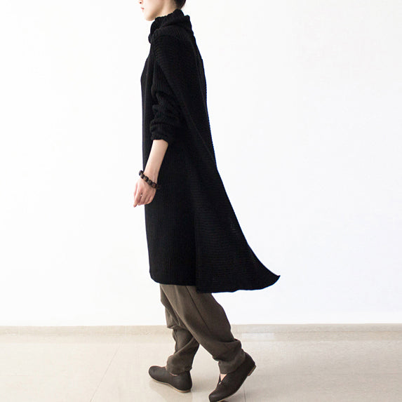 Women's Oversized Knit Dress Turtleneck Long Sleeve 2