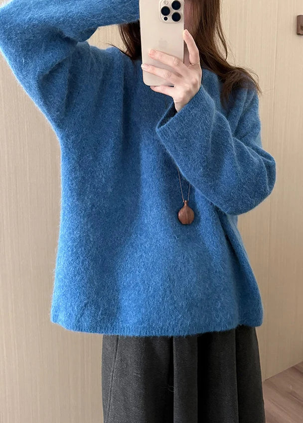 Women's Oversized Knit Pullover Casual Style 1