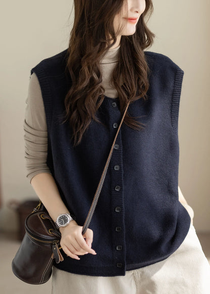 Women’s Oversized Knit Vest Casual Winter Style 2