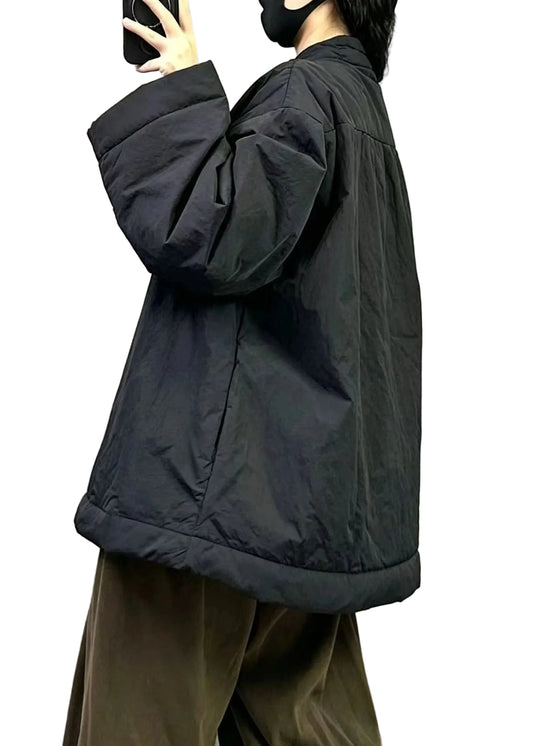 Women's Oversized Parka Jacket Floral Pattern 3