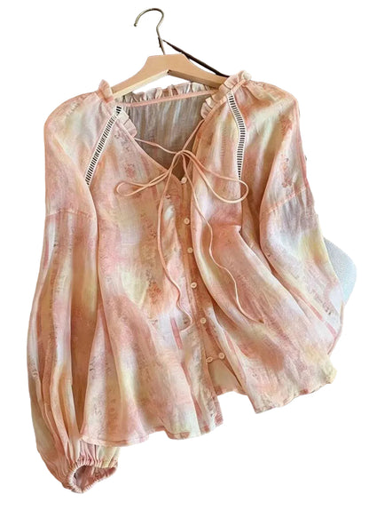 Women's Oversized Printed Shirt Top Plus Size Summer Style 0
