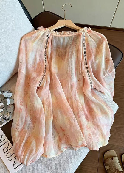 Women's Oversized Printed Shirt Top Plus Size Summer Style 2