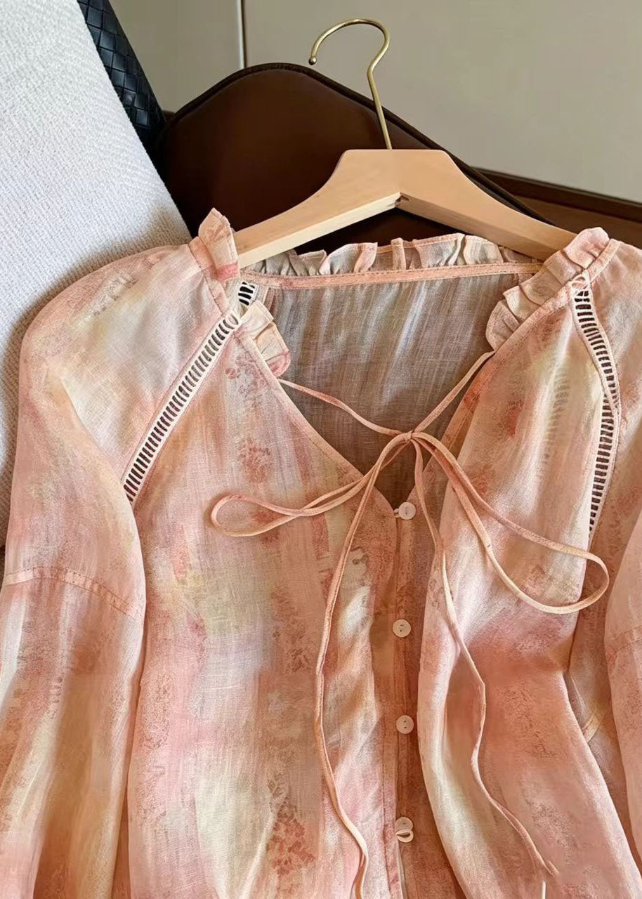 Women's Oversized Printed Shirt Top Plus Size Summer Style 3