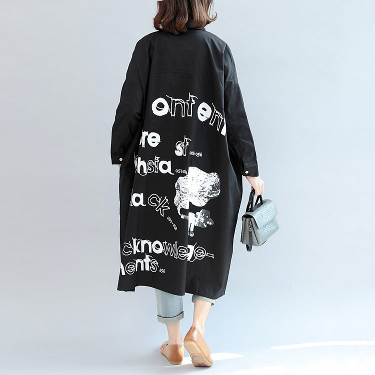 Women's Oversized Shirt Dress Animal Print O-Neck 3