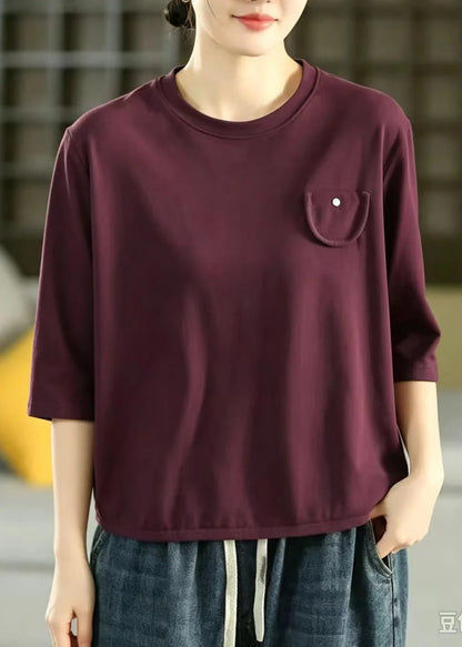 Women's Oversized Shirt Top Half Sleeve Loose Fit 1