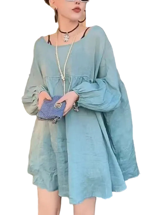 Women's Oversized Shirt Top Lace-Up Style 0