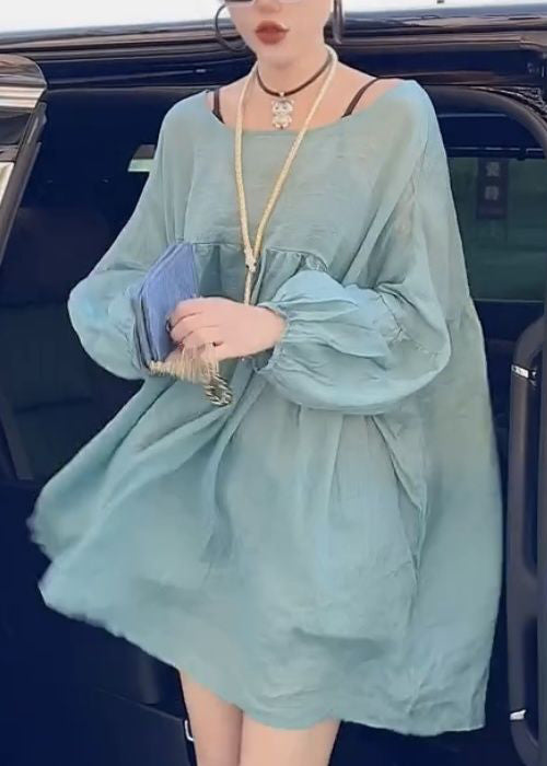Women's Oversized Shirt Top Lace-Up Style 2