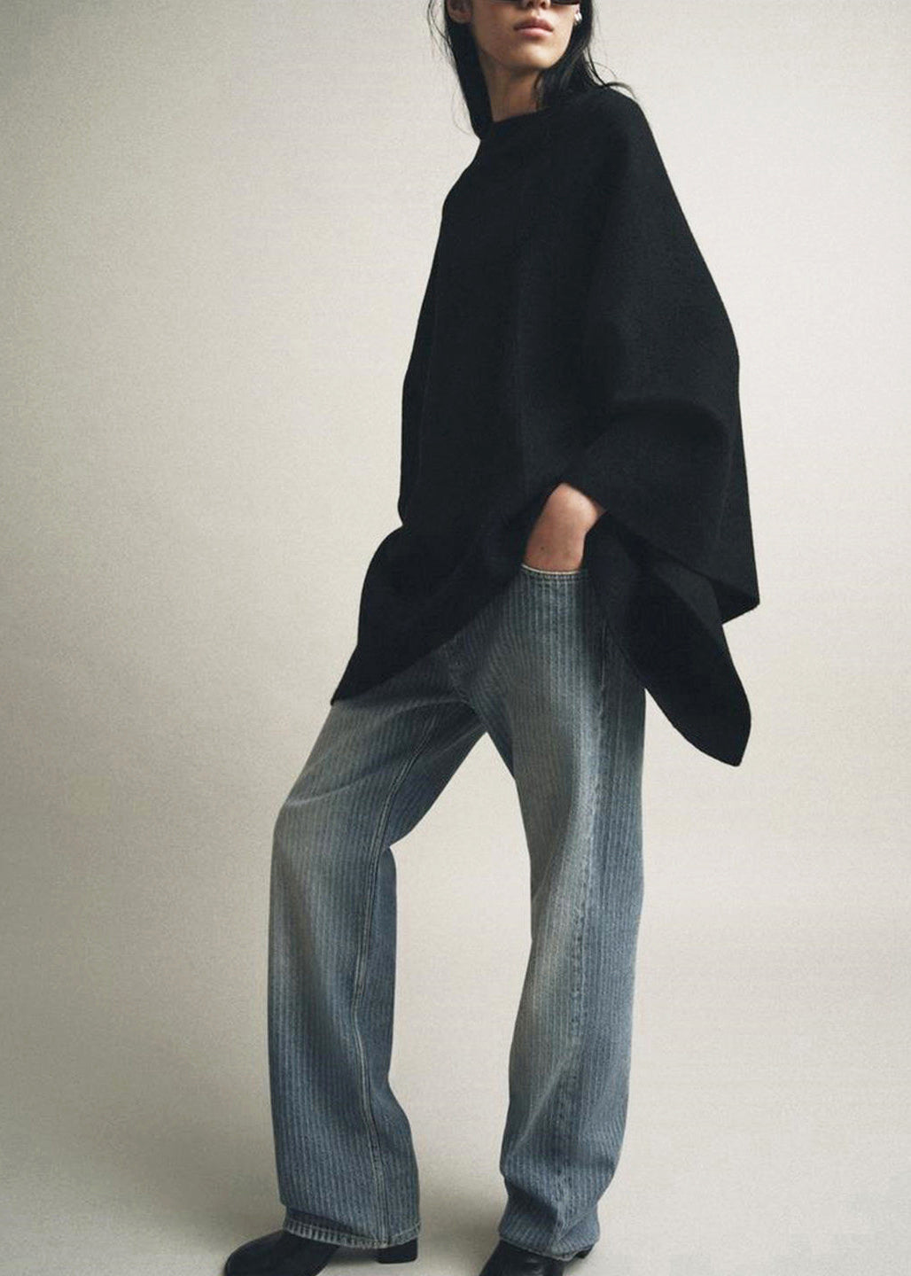 Women's Oversized Top Cloak Sleeve Style 3