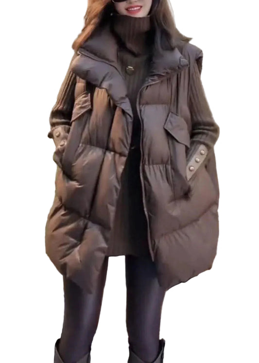 Women's Oversized Vest Cotton Filled Winter Style 1