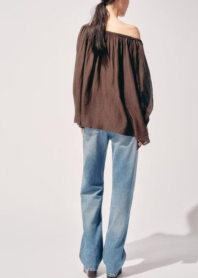 Women's Oversized Wrinkled Shirt Top Summer Style 2