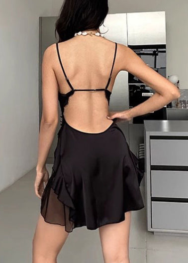 Women's Pajama Set Boho Patchwork Ruffled Style 3