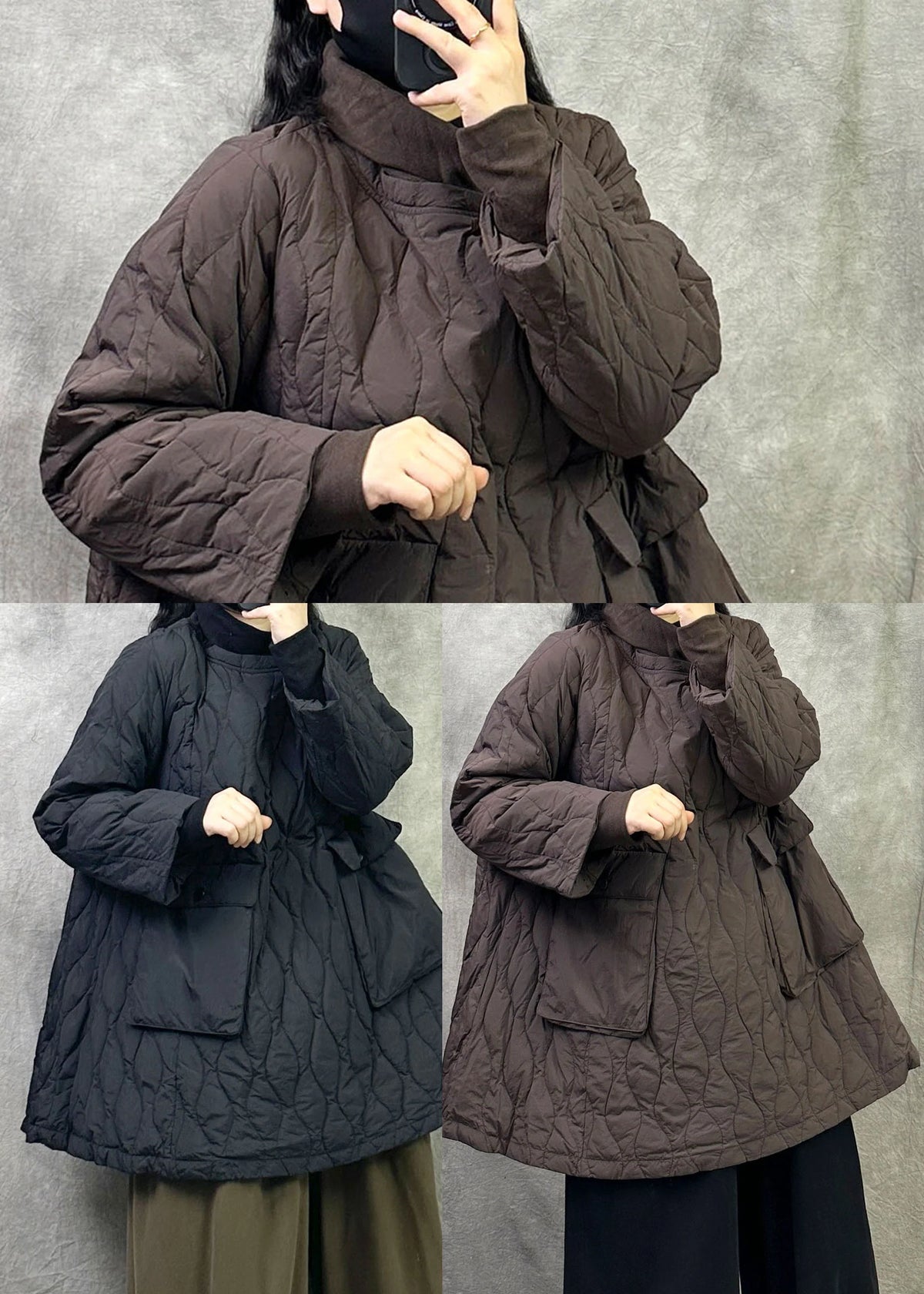Women's Parka Jacket with Oversized Pockets for Winter 4