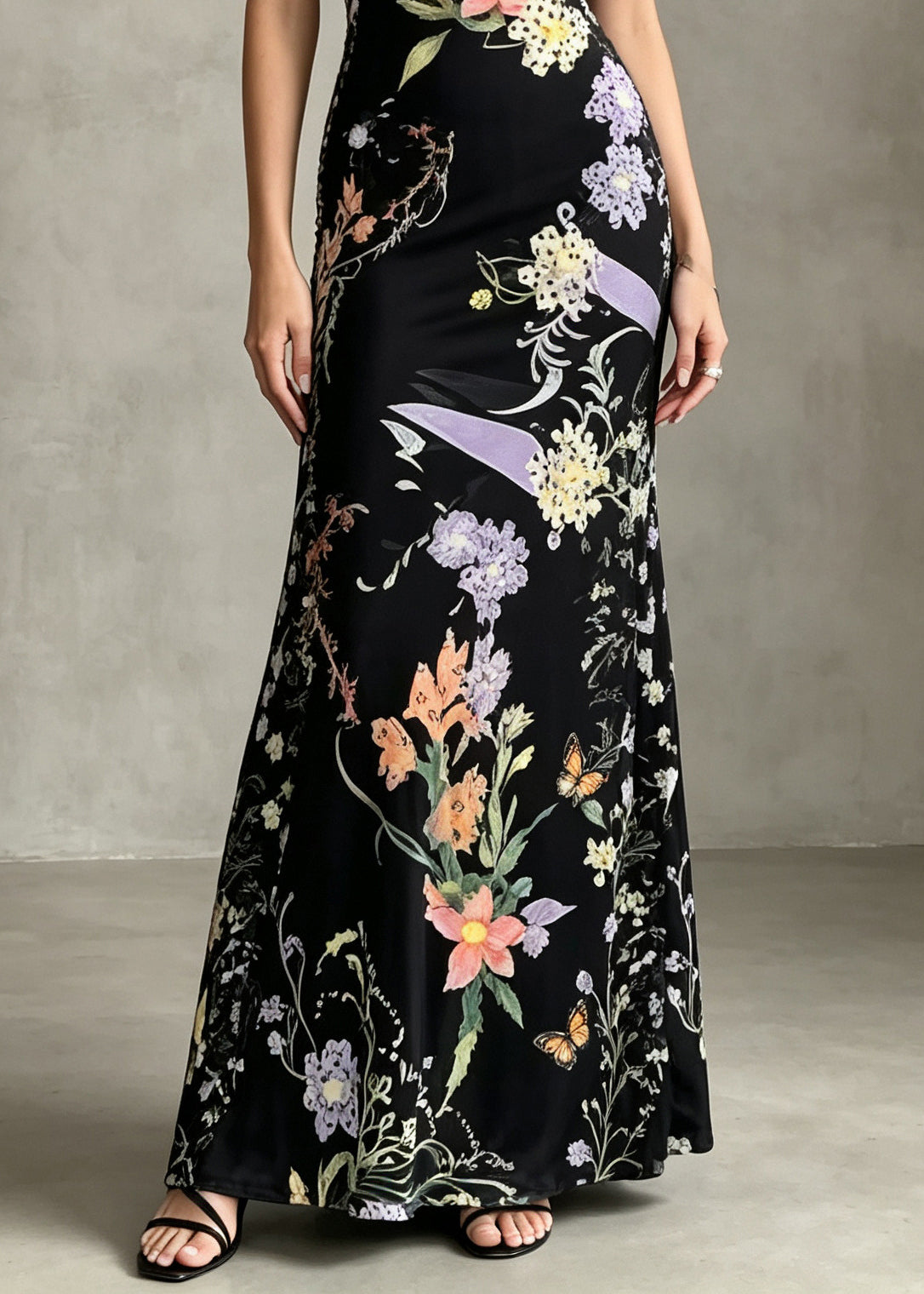 Women's Party Dress V Neck Printed Velvet Style 3