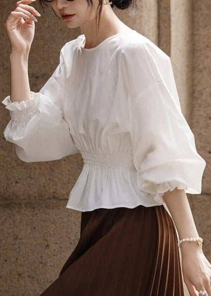 Women's Patchwork Top Ruffled Fall Style 4
