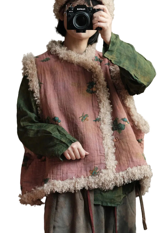 Women's Patchwork Vest Bohemian Style 0