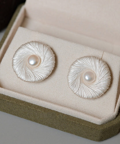 Women's Pearl Stud Earrings Modern Style 0