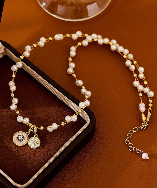 Women's Pendant Necklace Baby's Breath Pearl Design 0