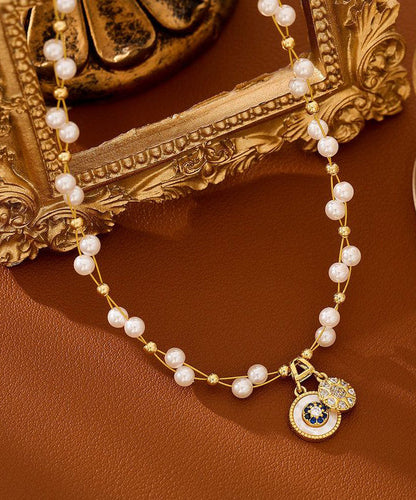 Women's Pendant Necklace Baby's Breath Pearl Design 1