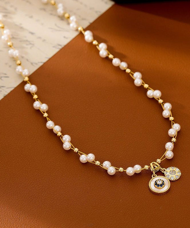 Women's Pendant Necklace Baby's Breath Pearl Design 3