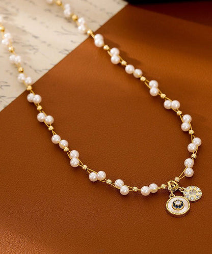 Women's Pendant Necklace Baby's Breath Pearl Design 3