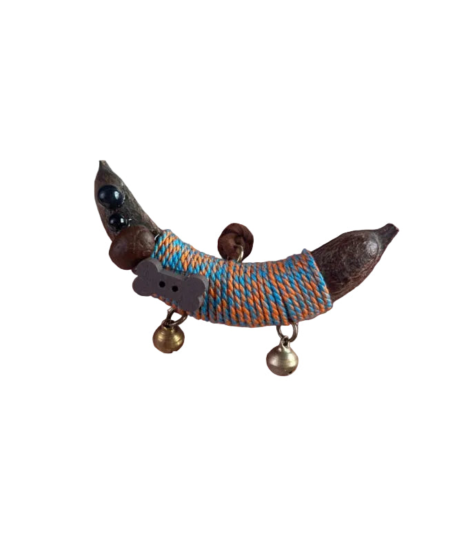 Women's Pendant Necklace Dachshund Design Woven Style 0
