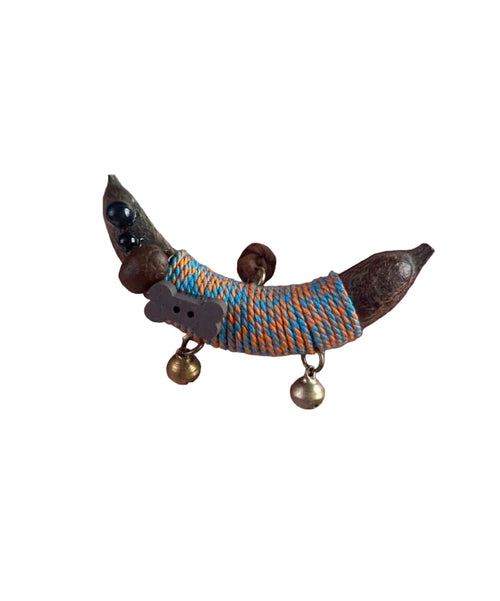 Women's Pendant Necklace Dachshund Design Woven Style 0