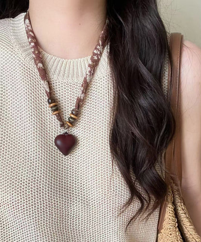Women's Pendant Necklace Love Scarf Style 0