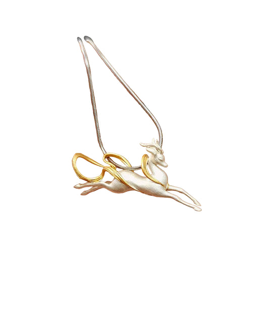 Women's Pendant Necklace Nine-Colored Deer Design 0