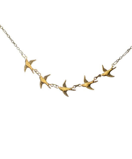 Women's Pendant Necklace Swallow Design 0