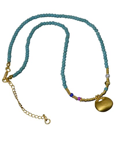 Women's Pendant Necklace Turquoise Accent 4