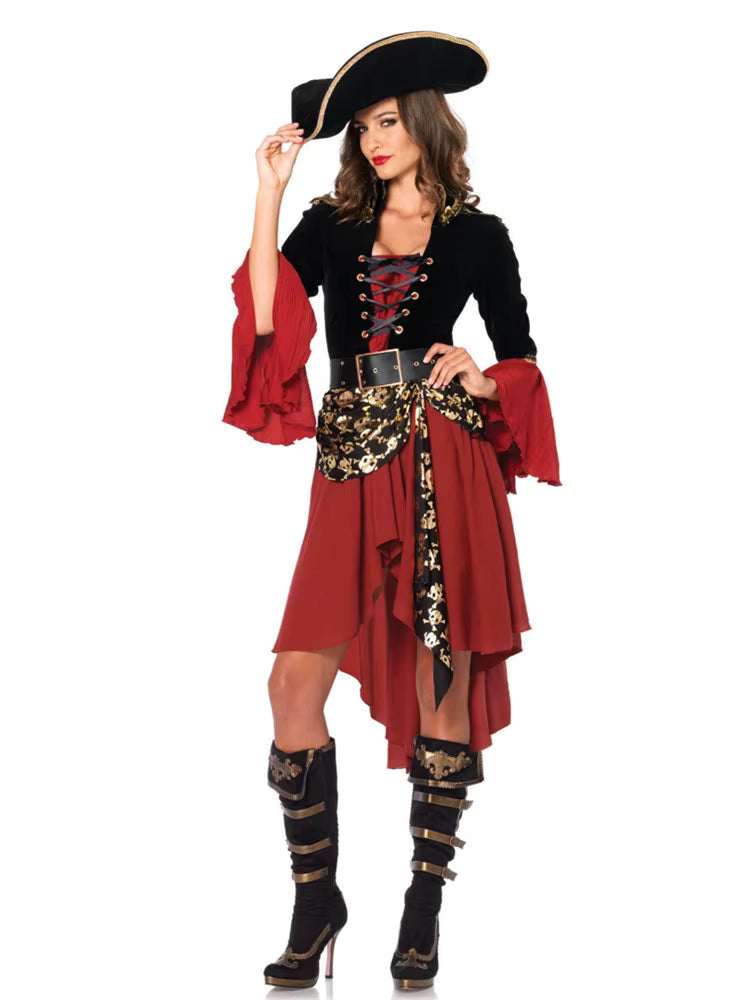 Women's Pirate Captain Costume Gothic Medieval Style 3