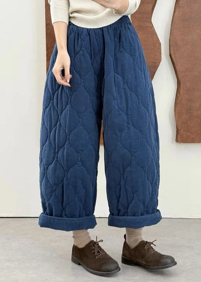 Women's Plus Size Casual Pants Elastic Waist with Pockets 3