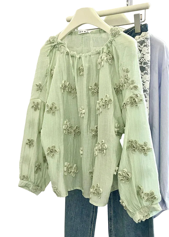 Women's Plus Size Floral Shirt Top O-Neck 1