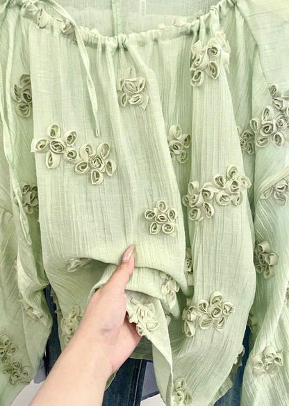 Women's Plus Size Floral Shirt Top O-Neck 3