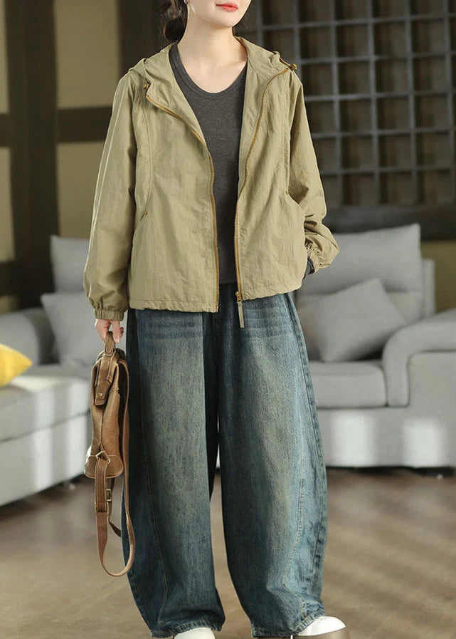 Women's Plus Size Hooded Coat with Drawstring 4