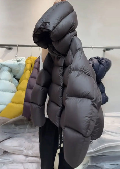 Women's Plus Size Hooded Plaid Puffer Jacket Winter 3