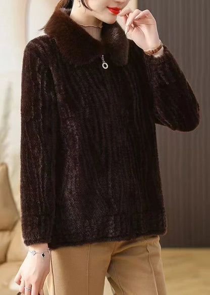 Women's Plus Size Jacket Fur Collar Winter Style 2