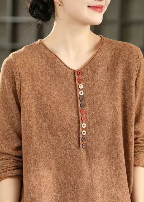 Women's Plus Size Knit Short Sweater Button Front 1